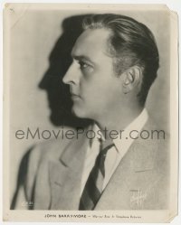 3f1613 JOHN BARRYMORE 8x10.25 still 1920s wonderful profile portrait at Warner Bros by Chidnoff!