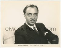 3f1633 MY MAN GODFREY 7.75x10 still 1936 great head & shoulders portrait of butler William Powell!