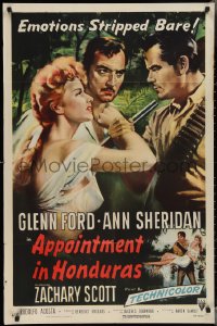 3f0892 APPOINTMENT IN HONDURAS 1sh 1953 Jacques Tourneur directed, sexy Ann Sheridan & Glenn Ford!