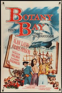 3f0918 BOTANY BAY 1sh 1953 James Mason, Alan Ladd & Patricia Medina bound to the rigging!