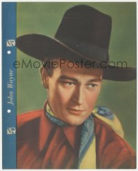 3f1202 JOHN WAYNE Dixie ice cream premium 1936 great c/u cowboy portrait + biography on back!