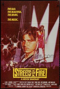 3f1138 STREETS OF FIRE English 1sh 1984 the bad, the beautiful, the brave, the music!