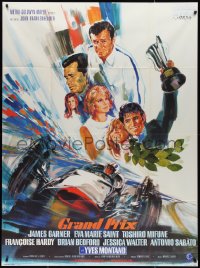 3f0381 GRAND PRIX French 1p 1967 Formula One race car driver James Garner, different art by Landi!