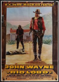 3f0555 RIO LOBO German 1971 Howard Hawks, Jack Elam, Give 'em Hell, John Wayne!