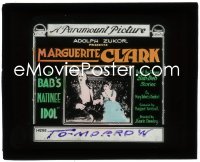 3f1262 BAB'S MATINEE IDOL glass slide 1917 Marguerite Clark doesn't know her crush is married!