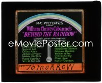 3f1266 BEYOND THE RAINBOW glass slide 1922 Clara Bow's first movie, and she's 15th billed, rare!