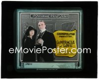 3f1278 MIRACLE OF LOVE glass slide 1919 Duke Wyndham standing falls in love w/ Duchess Lucy Cotton!