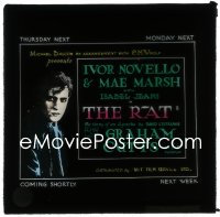 3f1280 RAT English glass slide 1925 French Ivor Novello, Mae Marsh, story of an Apache, ultra rare!