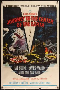 3f1021 JOURNEY TO THE CENTER OF THE EARTH 1sh 1959 Jules Verne fabulous world below the world!