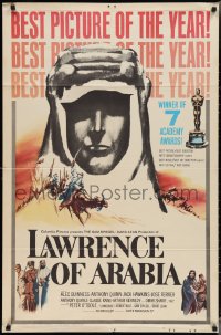 3f1032 LAWRENCE OF ARABIA style D 1sh 1963 David Lean classic, silhouette art of Peter O'Toole!