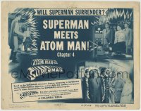 3f0638 ATOM MAN VS SUPERMAN chapter 4 TC 1950 Kirk Alyn in costume, Superman Meets Atom Man!