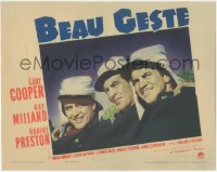 3f0671 BEAU GESTE LC 1939 best portrait of Legionnaires Gary Cooper, Ray Milland & Robert Preston!