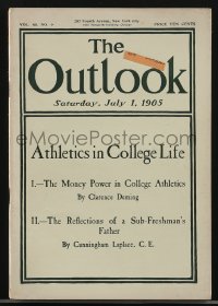 3f1211 OUTLOOK magazine July 1, 1905 The Money Power in College Athletics, still discussed today!