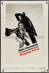 3f1048 MAGNUM FORCE 1sh 1973 best image of Clint Eastwood is Dirty Harry pointing his huge gun!