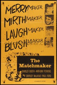 3f1052 MATCHMAKER military 1sh 1958 Shirley Booth, Shirley MacLaine, Anthony Perkins, ultra rare!