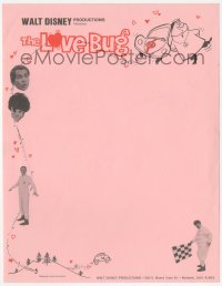 3f0475 LOVE BUG letterhead 1969 Disney, Volkswagen Beetle Herbie!