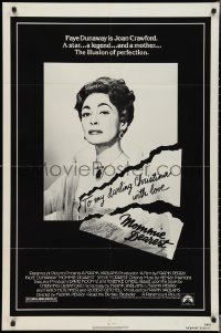 3f1061 MOMMIE DEAREST 1sh 1981 great portrait of Faye Dunaway as legendary actress Joan Crawford!