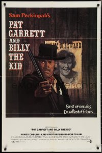 3f1085 PAT GARRETT & BILLY THE KID 1sh 1973 James Coburn, Kris Kristofferson, uncropped Lesser art!