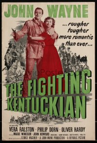 3f0298 FIGHTING KENTUCKIAN pressbook 1949 rougher, tougher & more romantic John Wayne, very rare!