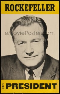 3f0438 NELSON A. ROCKEFELLER 14x21 political campaign 1968 Governor of New York runs for President!