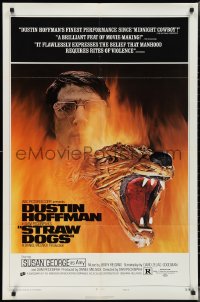 3f1135 STRAW DOGS style D 1sh 1972 Peckinpah, Hoffman, you're only getting five minutes!