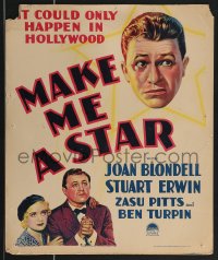 3f0241 MAKE ME A STAR WC 1932 Joan Blondell helps Stu Erwin break into Hollywood movies, very rare!