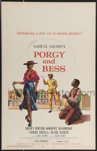 3f0254 PORGY & BESS WC 1959 art of Sidney Poitier, Dorothy Dandridge & Sammy Davis Jr.!