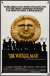 3f1191 WICKER MAN 1sh R1980 Christopher Lee, Britt Ekland, cult horror classic!