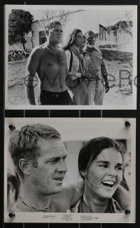 3f1408 GETAWAY 12 from 7.25x9.25 to 8x10 stills 1972 Peckinpah, Steve McQueen, Ali MacGraw, candids!