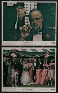 3f1409 GODFATHER 12 color 8x10 stills 1972 Marlon Brando, Francis Ford Coppola & Mario Puzo classic!