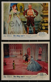 3f1322 KING & I 8 color English FOH LCs 1956 Brynner & Kerr in Rodgers & Hammerstein's musical!