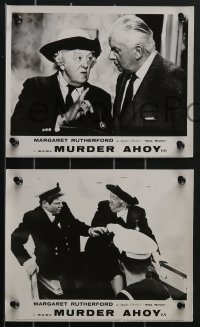 3f1324 MURDER AHOY 8 English FOH LCs 1964 Rutherford as Agatha Christie's Miss Marple, ultra rare!