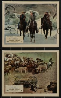 3f1329 RARE BREED 8 color English FOH LCs 1966 Texas leader James Stewart, Maureen O'Hara, Keith!