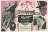 3f1233 FORGOTTEN FACES herald 1928 Clive Brook, Mary Brian, William Powell, Baclanova, very rare!