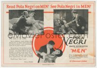 3f1241 MEN herald 1924 sexy Pola Negri hates & uses men, adapted by Paul Bern, very rare!