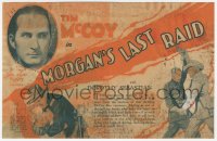 3f1242 MORGAN'S LAST RAID herald 1929 Tim McCoy as Civil War Confederate soldier, ultra rare!