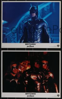 3f0807 BATMAN & ROBIN 8 LCs 1997 Clooney, Schwarzenegger, Thurman, Silverstone