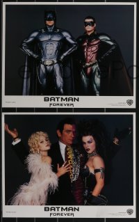 3f0809 BATMAN FOREVER 8 LCs 1995 Kilmer, Kidman, O'Donnell, Tommy Lee Jones, Carrey, top cast