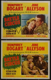 3f0859 BATTLE CIRCUS 3 LCs 1953 great images of Humphrey Bogart & June Allyson in the Korean War!