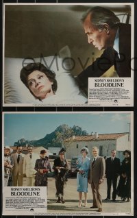 3f0810 BLOODLINE 8 LCs 1979 Audrey Hepburn, Ben Gazzara, James Mason, Romy Schneider, Omar Sharif!