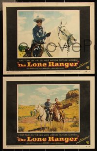 3f0824 LONE RANGER 8 LCs 1956 masked Clayton Moore with Bonita Granville & young Beverly Washburn!