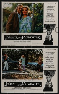 3f0826 MINNIE & MOSKOWITZ 8 LCs 1972 John Cassavetes, Gena Rowlands, Seymour Cassel, Avery!