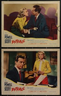 3f0862 PITFALL 3 LCs 1948 Dick Powell is strong as steel but Lizabeth Scott will break him!