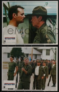 3f0838 STRIPES 8 LCs 1981 Ivan Reitman classic, Bill Murray, John Candy, Harold Ramis, Warren Oates!