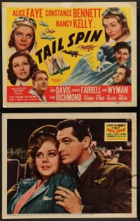 3f0839 TAIL SPIN 8 LCs 1939 female pilots Alice Faye, Constance Bennett & Nancy Kelly!