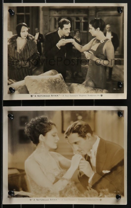 3f1553 Notorious Affair 2 8x10 Stills 1930 Basil Rathbone With Beautiful 9230