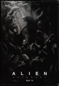 3g0670 ALIEN COVENANT style C teaser DS 1sh 2017 Ridley Scott, Fassbender, incredible sci-fi image!