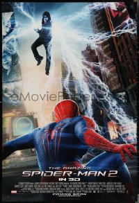 3g0674 AMAZING SPIDER-MAN 2 int'l advance DS 1sh 2014 angry Electro above Andrew Garfield!