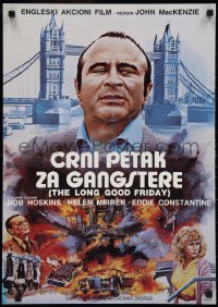 3g0109 LONG GOOD FRIDAY Yugoslavian 19x27 1982 Bob Hoskins, Helen Mirren, English mob!