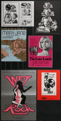 3h0371 LOT OF 10 SEXPLOITATION PRESSBOOKS 1960s-1970s sexy advertising with some nudity!